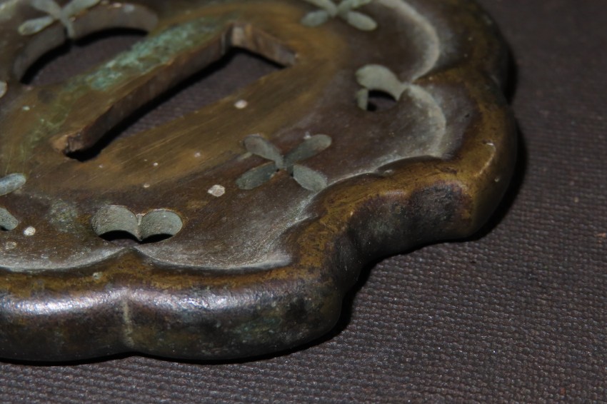 限定SALE，正規品】 △▽太刀師十字透鍔 隠れキリシタン 江戸 銅